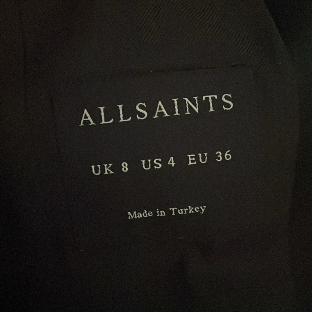 AllSaints Aiers Blazer in Black US 4 - Picture 2 of 16